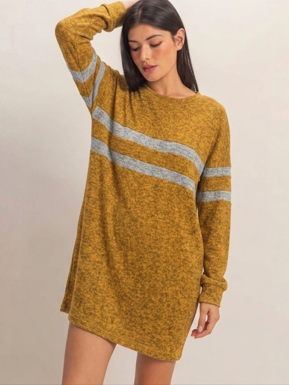 NWT My Story Soft & Stretchy Long Sleeve Pocket Dress